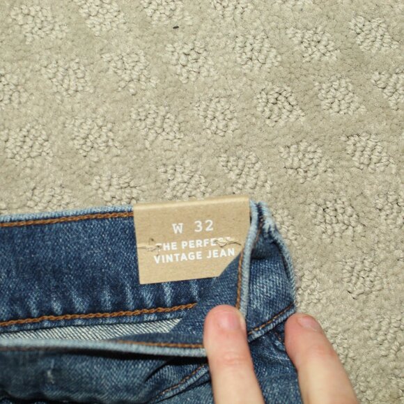 New Madewell The Perfect Vintage Straight High Rise Blue Jeans Size 32x27 - Picture 5 of 7